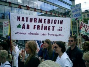 demonstration mot EU-direktiven